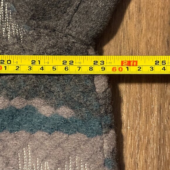 Marla Wynne Wool Blend Embroidery Topper Coat Womens Large Long Sleeve NWOT - Picture 4 of 11